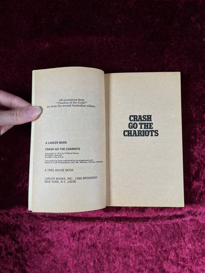 Vintage Paperback Book – Crash Go The Chariots Clifford Wilson 1972 Lancer Books