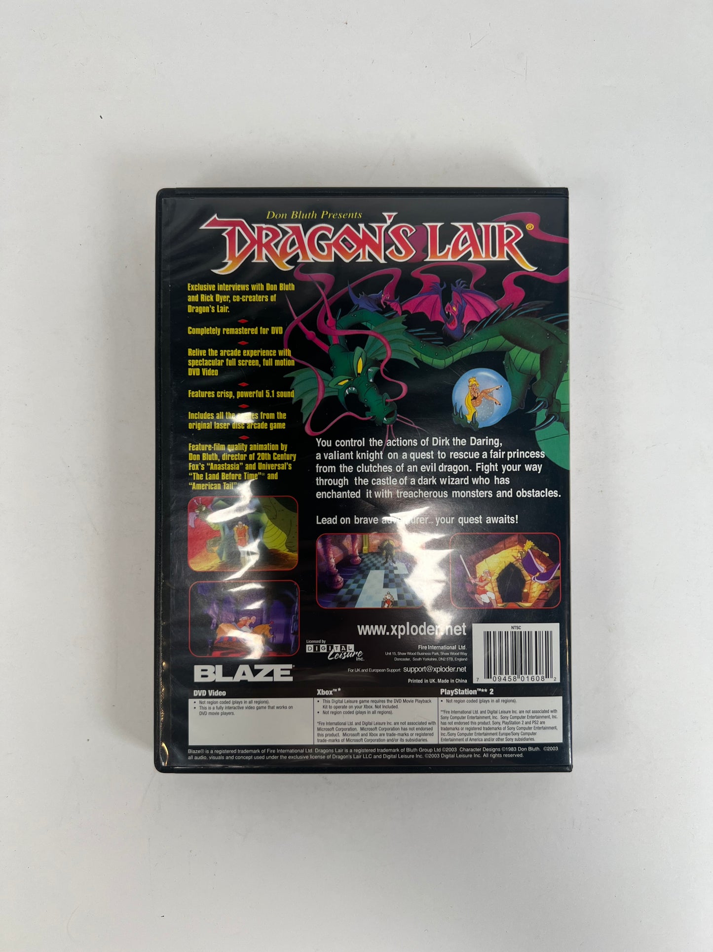 Vintage DVD Game - Dragon's Lair - Blaze - 2003