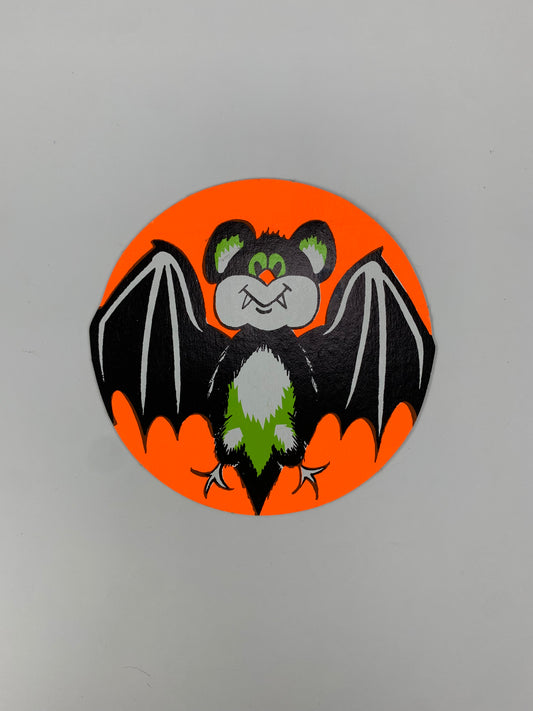 Vintage Halloween Paper Die Cut - Smiling Bat