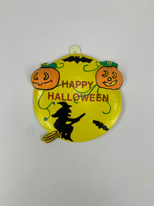 Vintage Halloween 3D Vacuform - Happy Halloween Full Moon