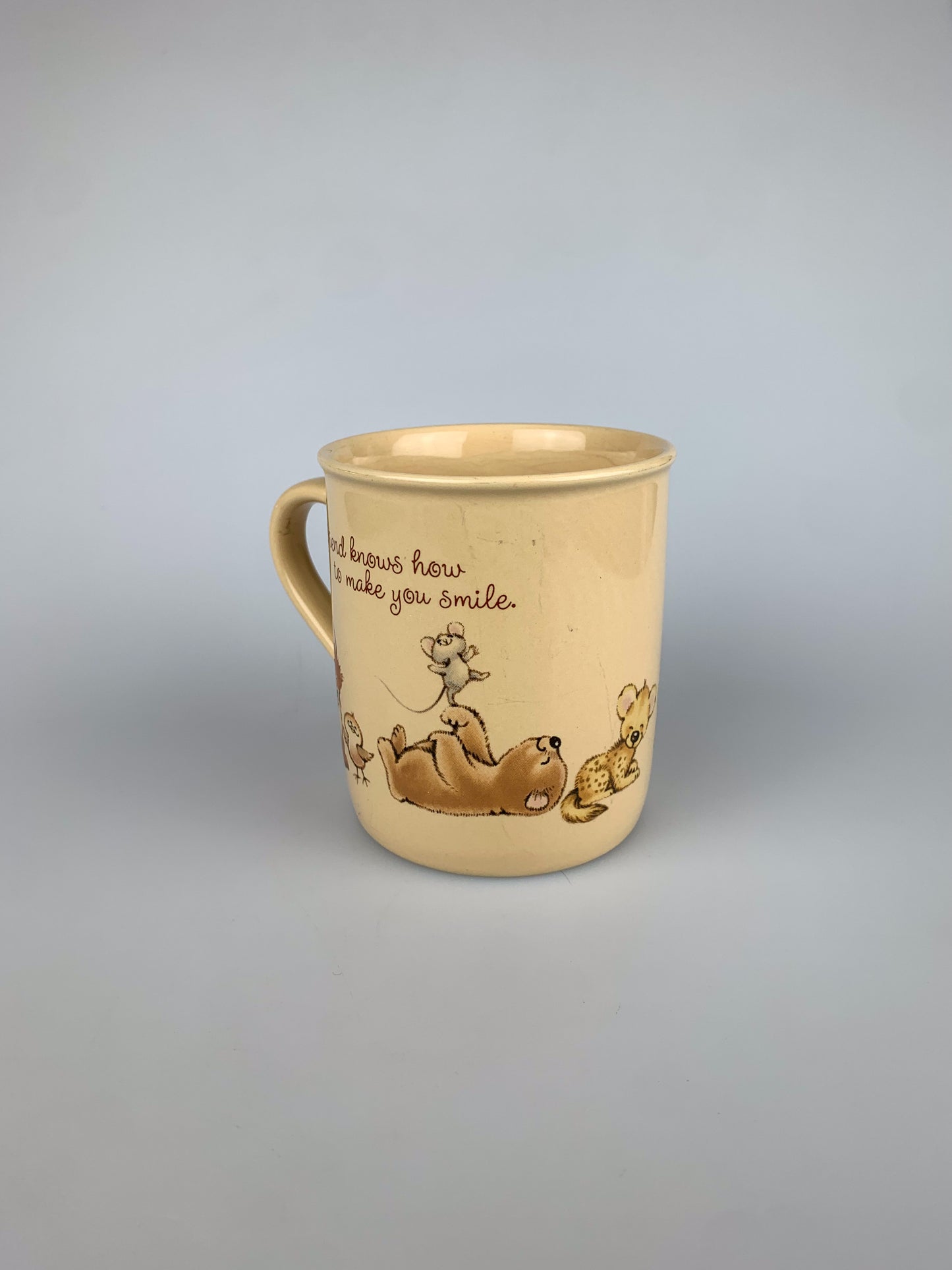 Vintage Hallmark Mug Mates Coffee Mug - A Friend Can Make Your Day