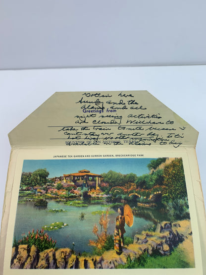 Vintage Ephemera - Souvenir Postcard Booklet - Landmarks - San Antonio, Texas