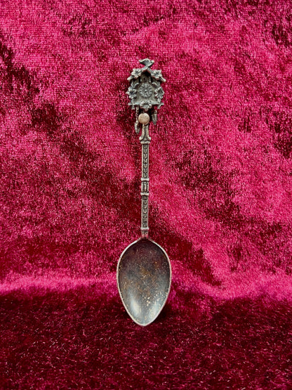 Vintage Silver Plate Teaspoon – Cuckoo Clock Handle Novelty Spoon - Versilbert