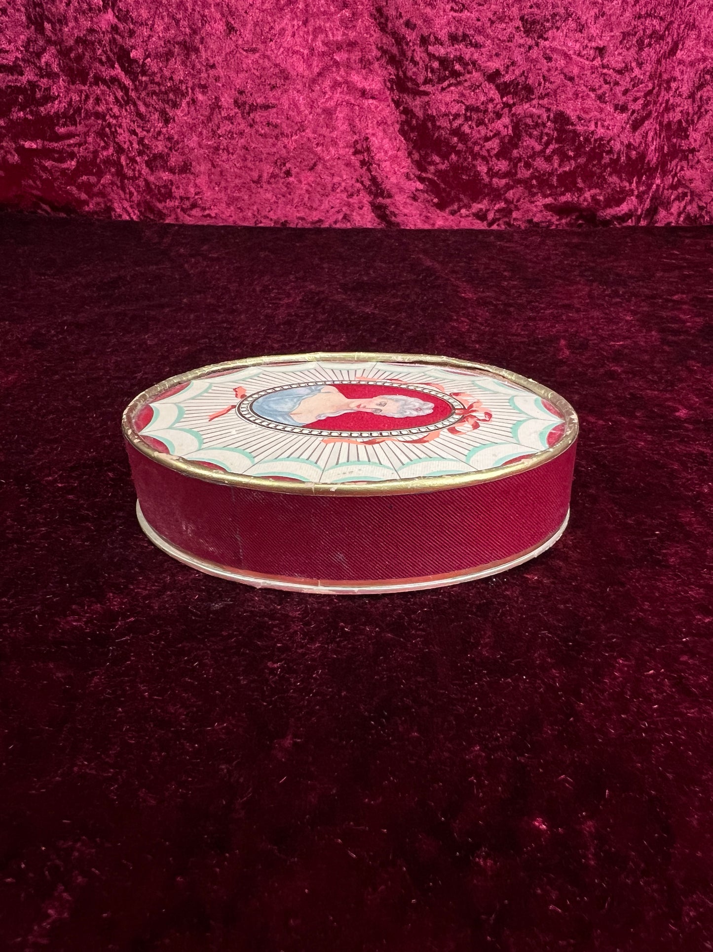 Vintage Richard Hudnut Du Barry Face Powder Box – Special Rachel Cameo Portrait