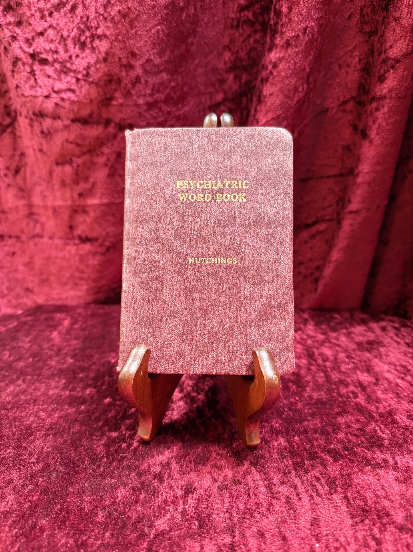 Vintage Hardcover Book - A Psychiatric Word Book - Richard H. Hutchings - 1943
