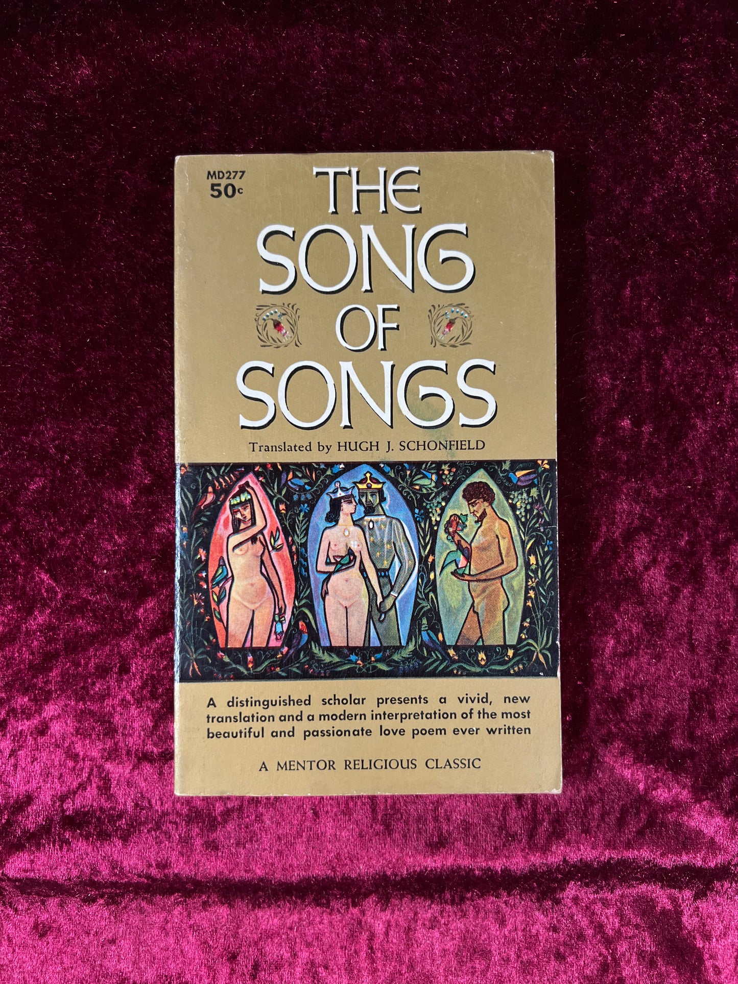 Vintage Paperback Book – The Song Of Songs Hugh J. Schonfield 1959 Mentor Books