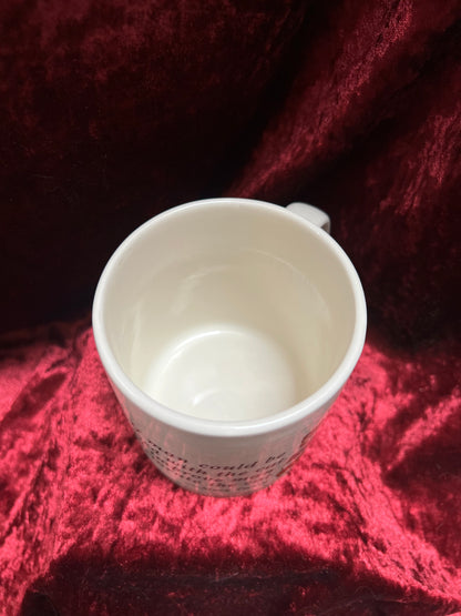 Vintage Mug - Novelty Stoneware Coffee Cup - If Man Could Be Crossed With The Cat - Made In China
