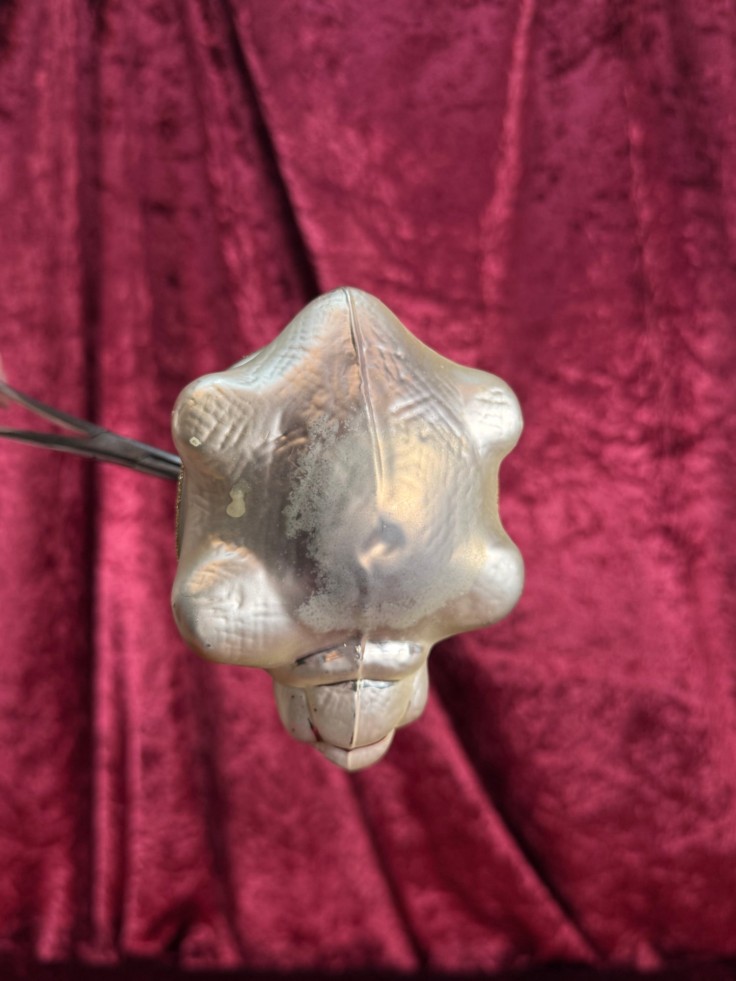 Vintage Christmas - Handblown Glass Ornament - Smiling Sea Turtle - Inge Glas - Germany