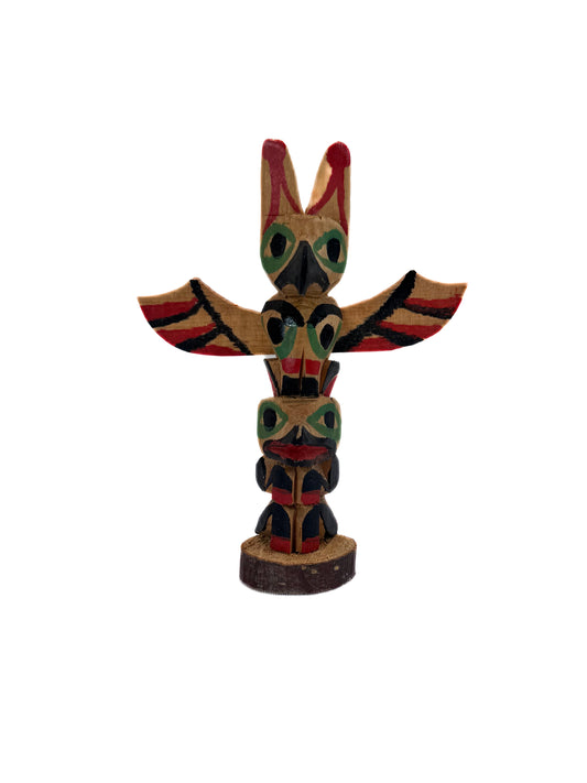 Vintage Totem - Thunderbird - "British Columbia West Coast Indians" - 4.5" Tall