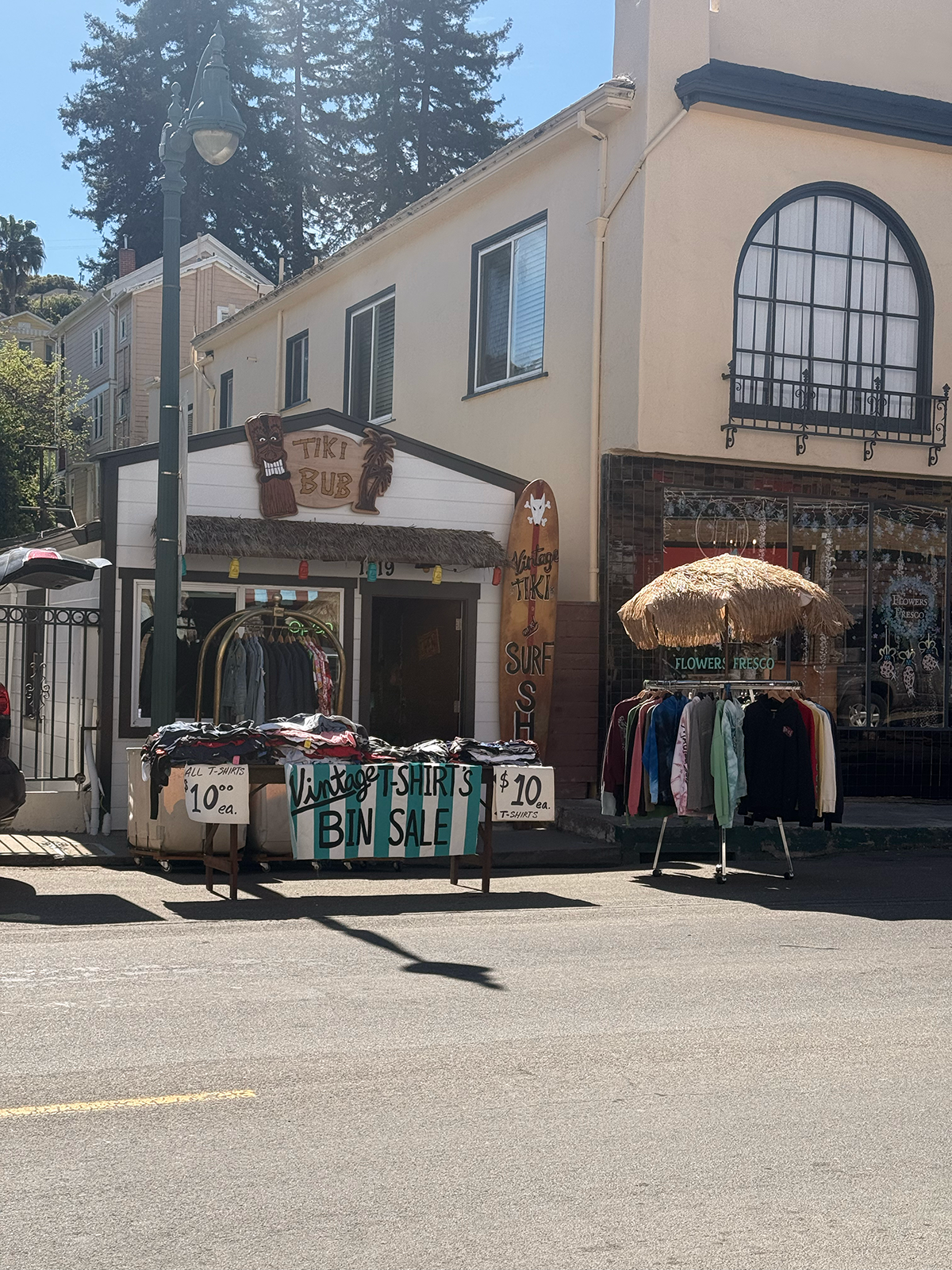 Outside Tiki Bubs in Crockett California