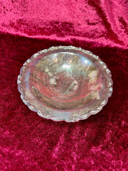 Vintage Silverplate Bowl – Tri-Footed Serving Dish by WM. A Rogers