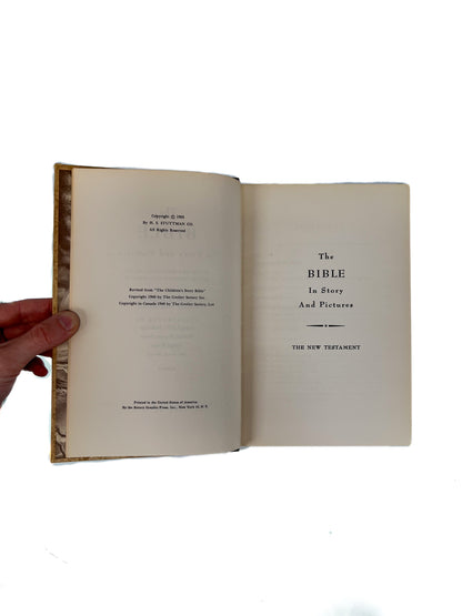 Vintage Hardcover - The Bible in Story and Pictures - Harold Begbie - 1956