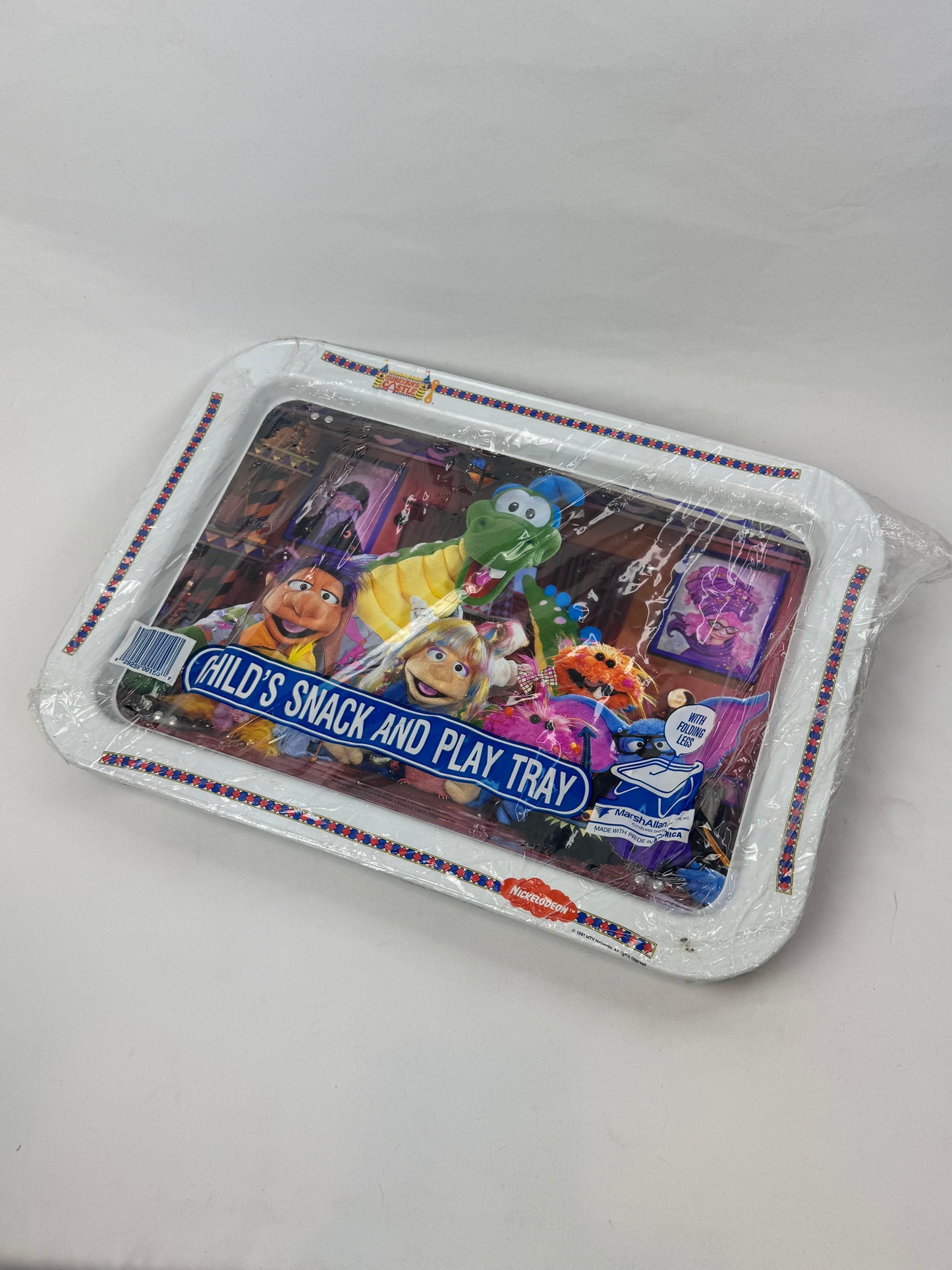 Vintage 1991 Nickelodeon Eureka's Castle TV Tray | Sealed