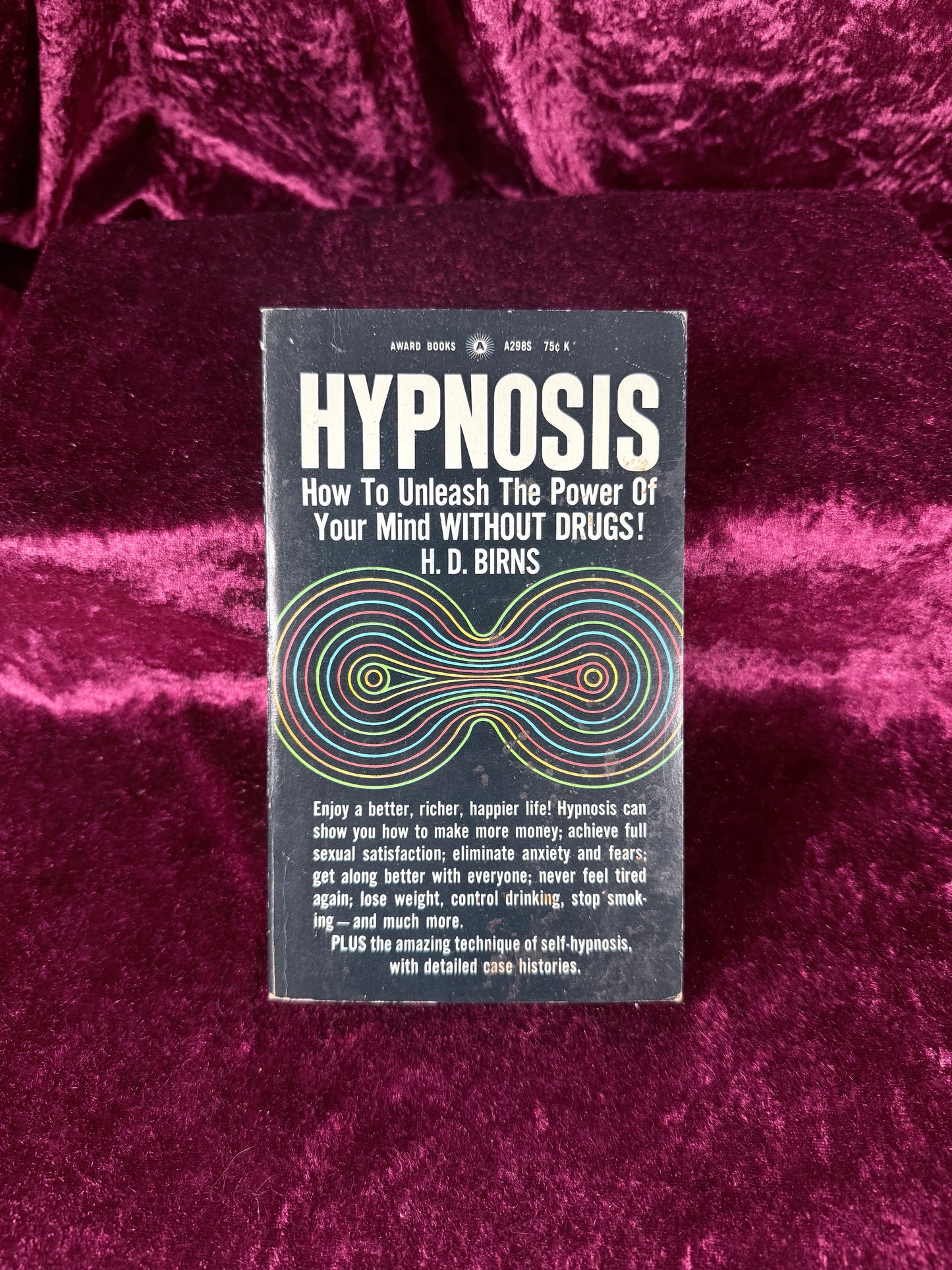 Vintage Hypnosis by H. D. Birns 1968 First Printing Award Books Paperback