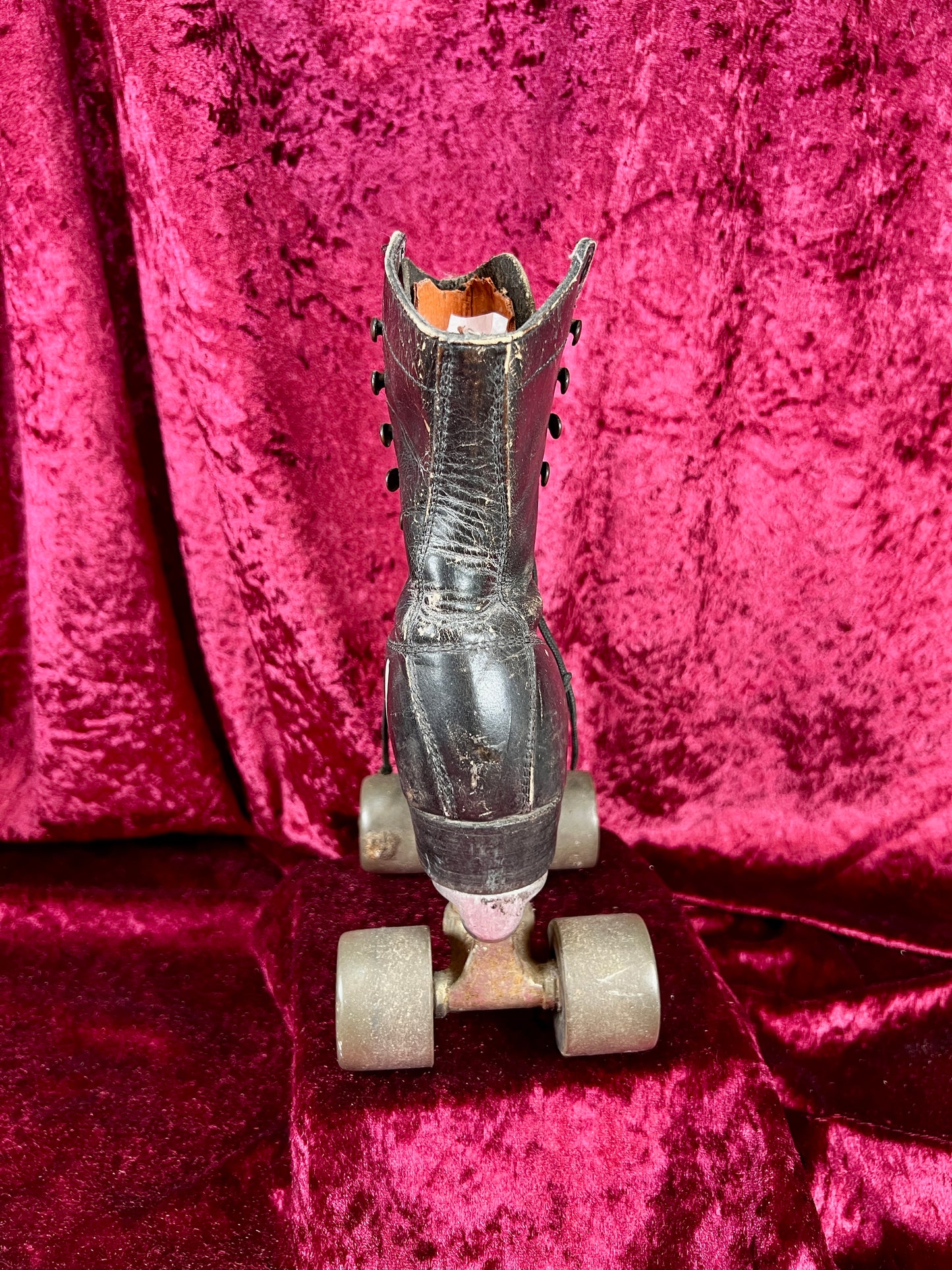 Vintage Leather Roller Skates – Black Leather - Chicago Wheels and Sure-Grip Trucks