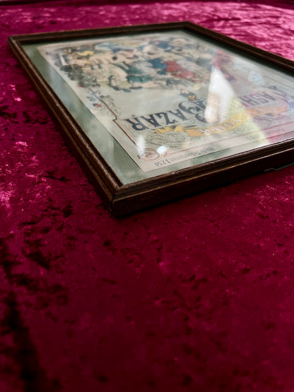 Vintage Framed Magazine Cover - 1885 New York Fashion Bazar George Munro