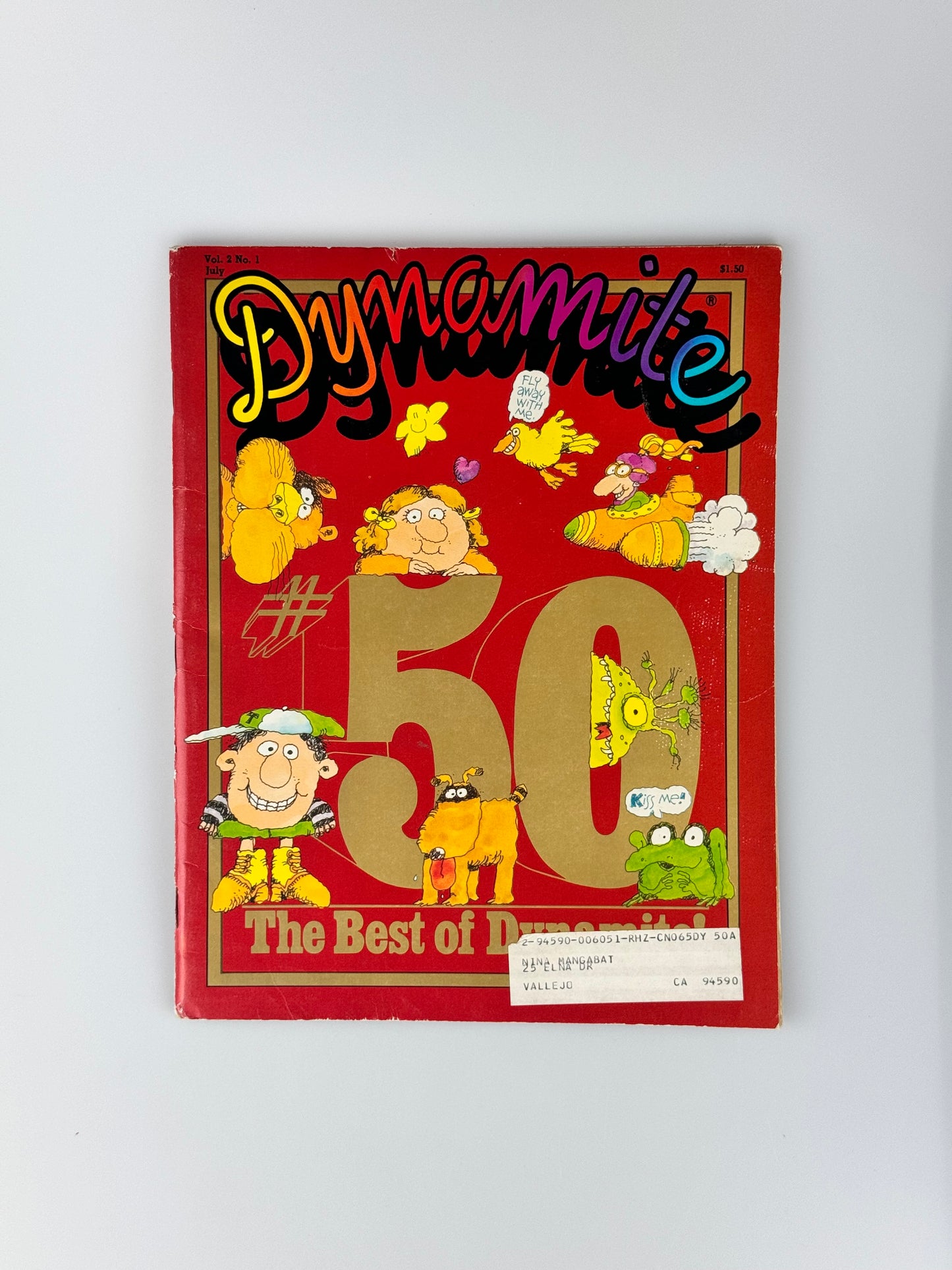 Dynamite Magazine - No. 50 "The Best of Dynamite" w/ Original Poster - July 1978