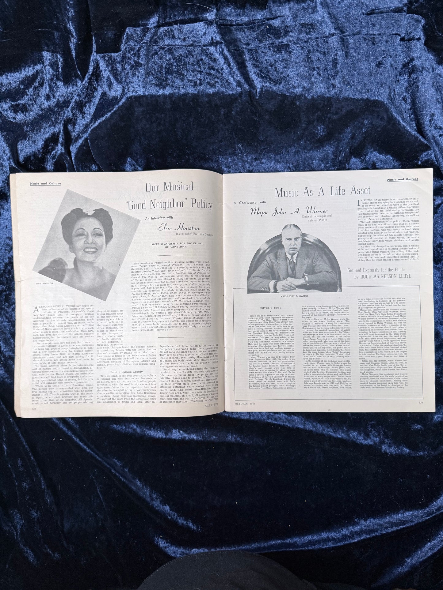 Vintage Paper Music Magazine – Mary Martin Cover October 1941 Etude