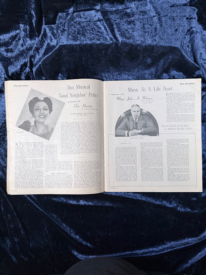 Vintage Paper Music Magazine – Mary Martin Cover October 1941 Etude