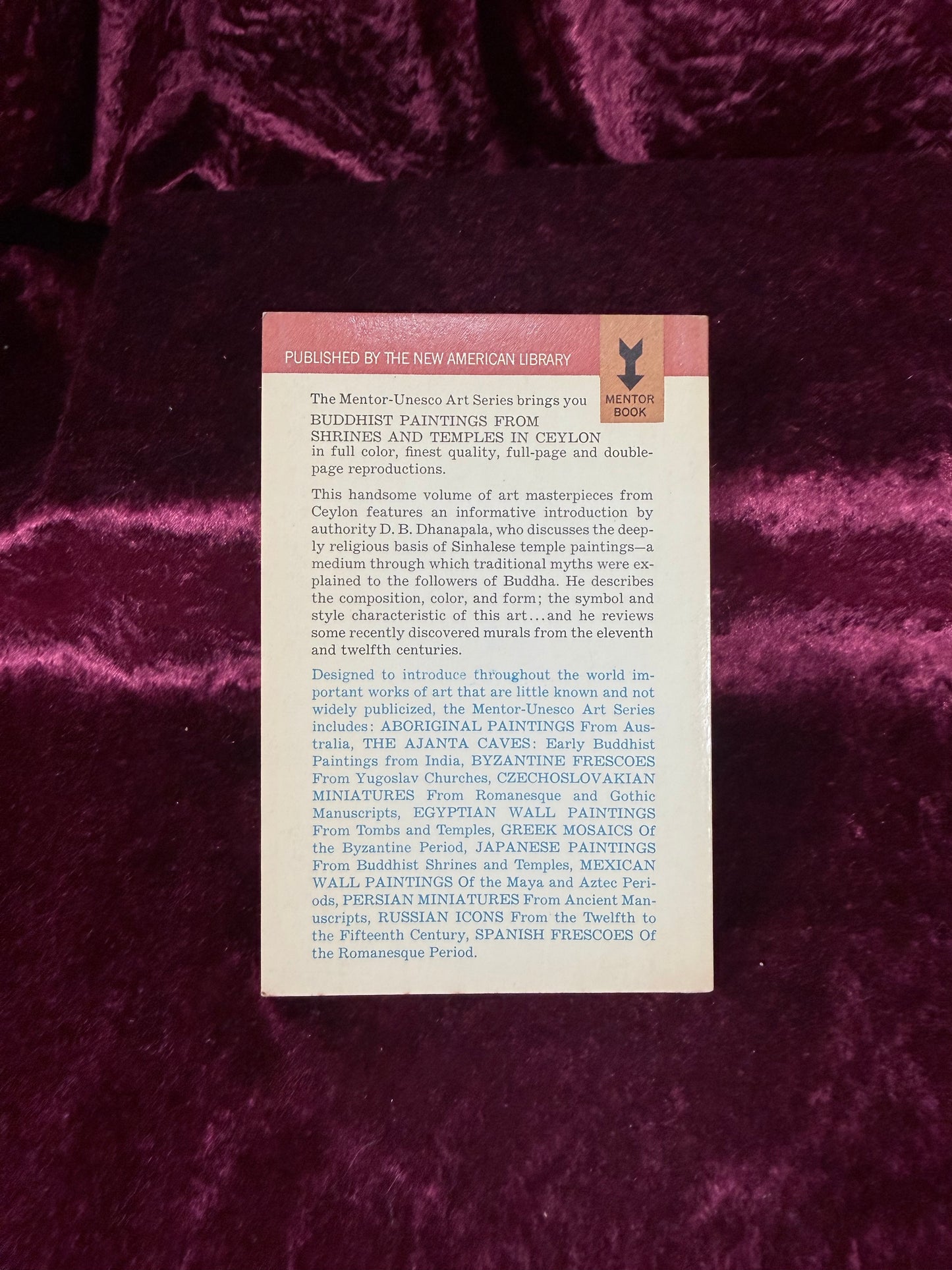 Vintage Buddhist Paintings from Shrines and Temples in Ceylon Paperback First Printing 1964
