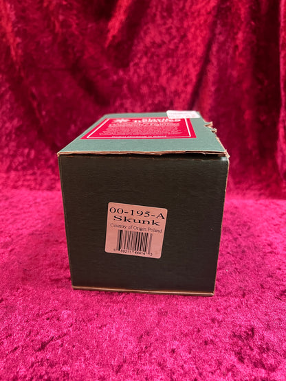 Vintage Christmas - Handblown Glass Ornament - Skunk - Slavic Treasures - Made In Poland