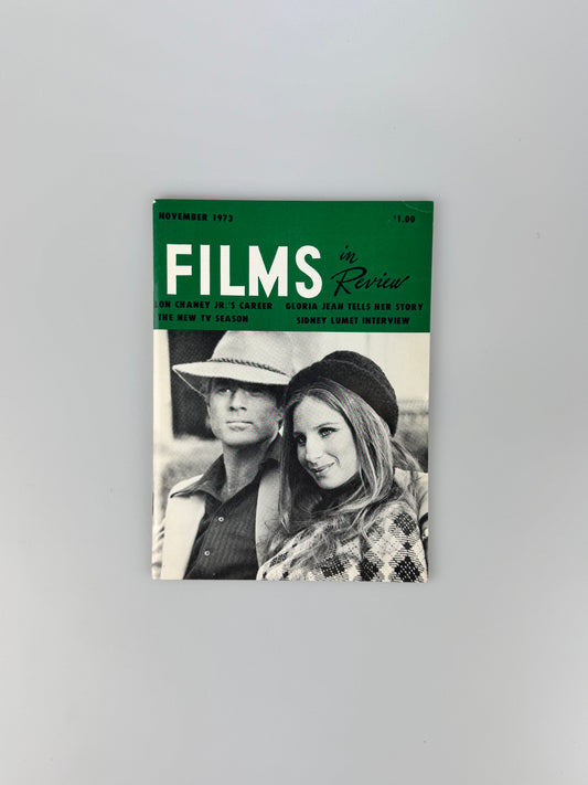 Films In Review Magazine - November 1973 - Lon Chaney Jr, Gloria Jean, Sidney Lumet, American Graffiti