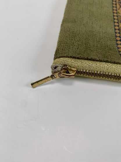 Vintage Makeup Bag - Olive Green