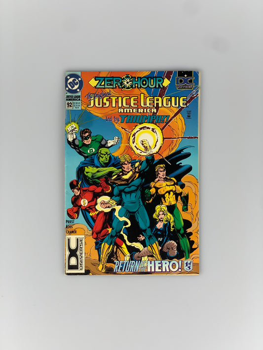 1994 DC Comics Zero Hour The Original Justice League America - Return Of The Hero - Issue 92