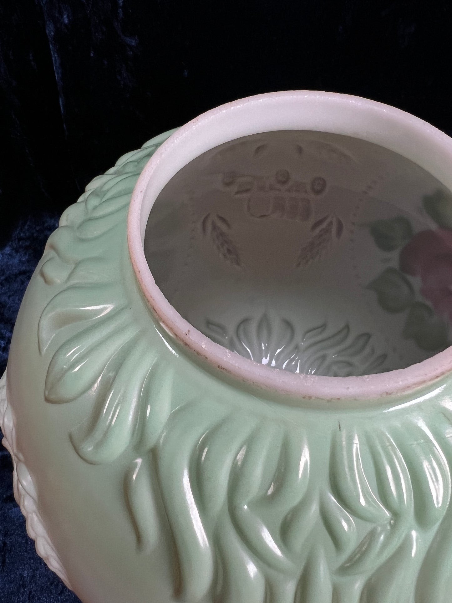 Vintage Fenton Milk Glass Table Lamp – Hand Painted Roses Double Globe Hurricane Parlor Style
