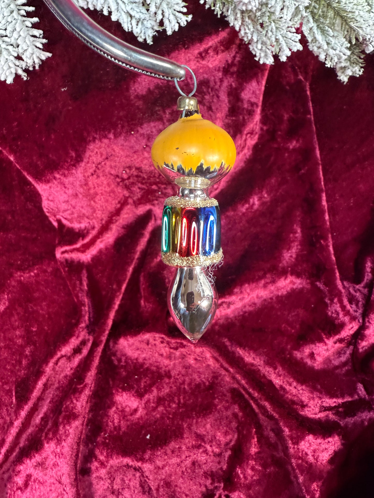 Vintage Christmas - Handblown Glass Ornament - Little Clown - Soffieria De Carlini - Italy