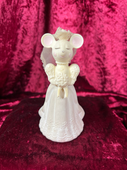 Vintage Perfume Bottle Set - Anthropomorphic Mice Bride and Groom - Avon