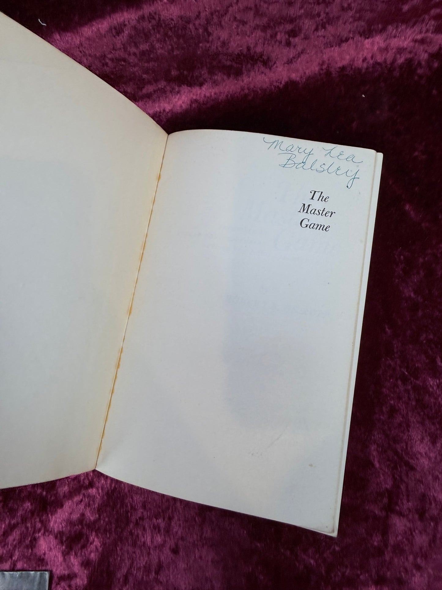 Vintage Paperback Book – The Master Game Beyond the Drug Experience Ropp 1968