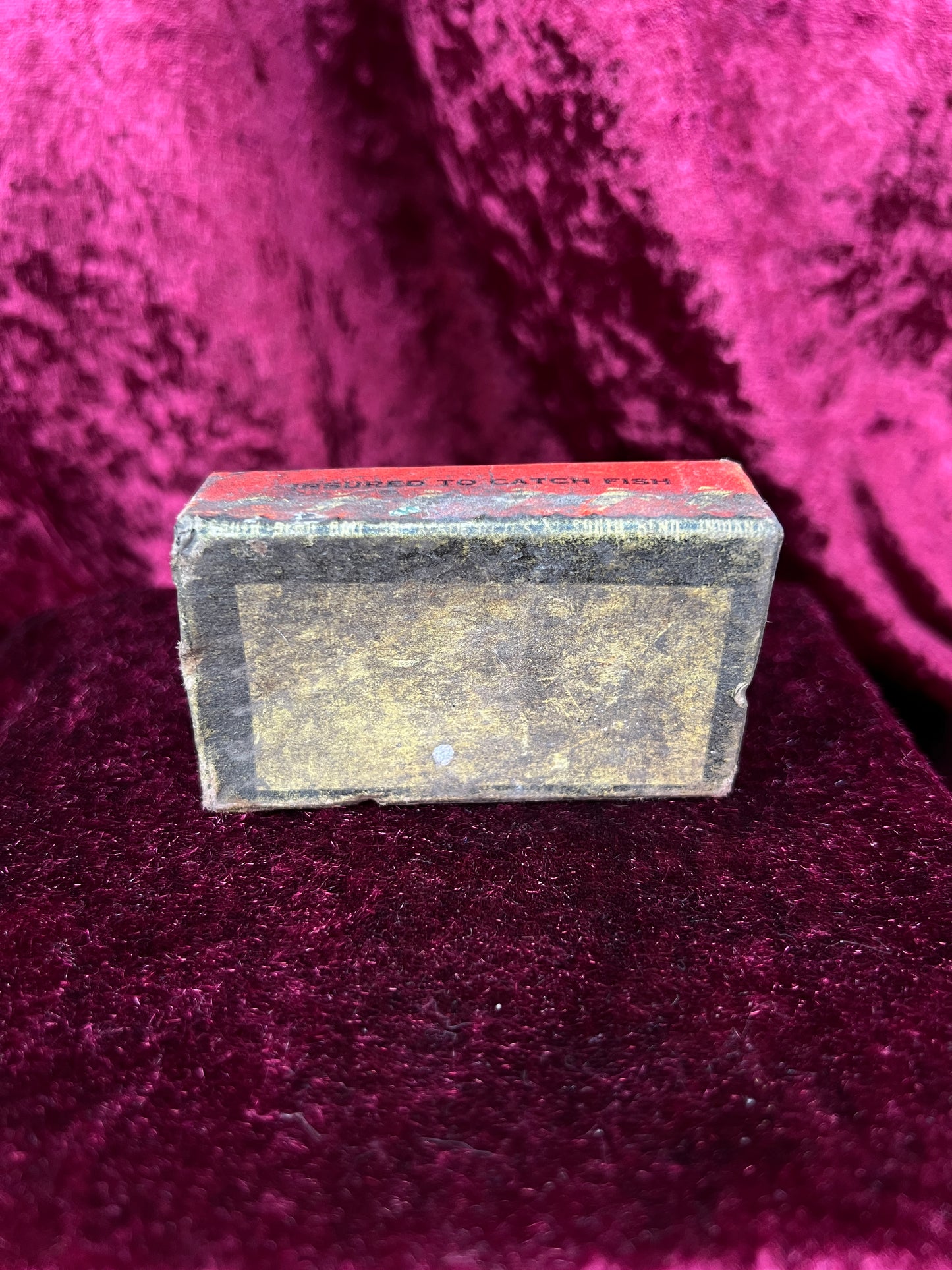 Vintage South Bend Fish-Obite Fishing Lure - Red Head Plug with Original Box