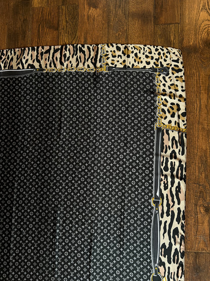 Vintage Louis Vuitton Long Soie Silk Scarf - Y2K Stephen Sprouse Cheetah Monogram Print