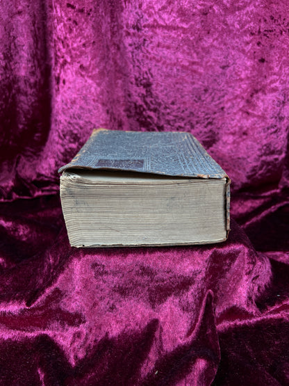 Vintage Leather Bound Dictionary Book - 1930 Popular Dictionary Reference