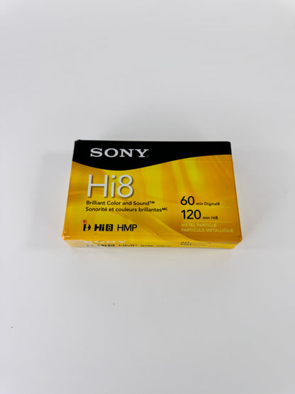 Sony Hi8 60 min Digital8 120 min HMP Cassette Tape - New Sealed