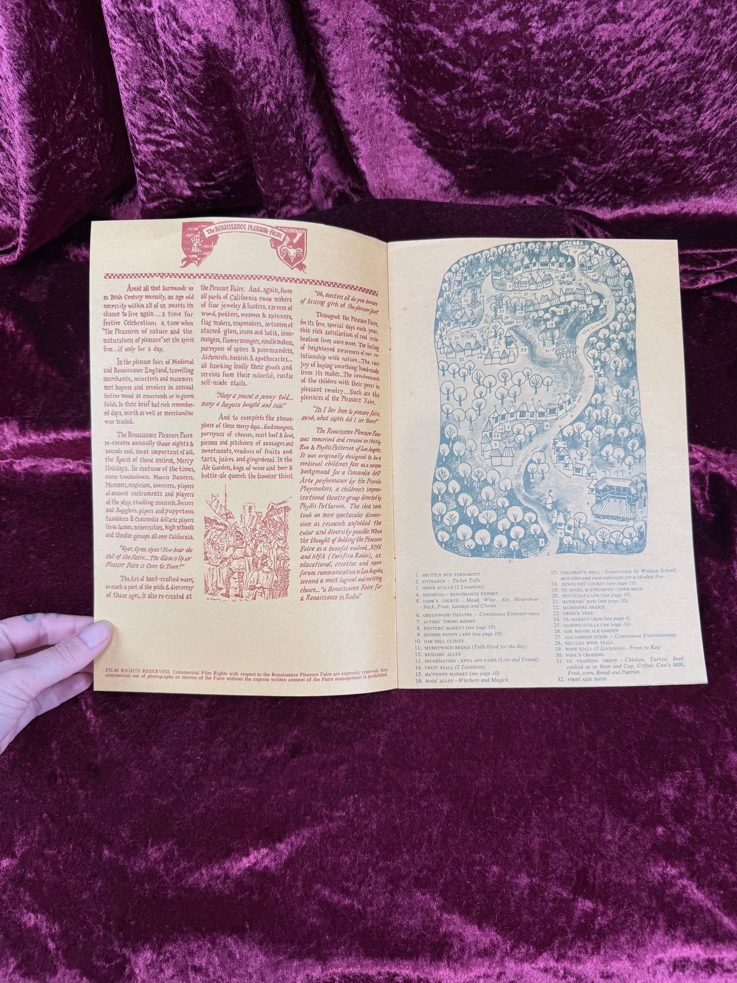 Vintage Paper Program – First Renaissance Pleasure Faire 1967 KPFA Benefit Souvenir