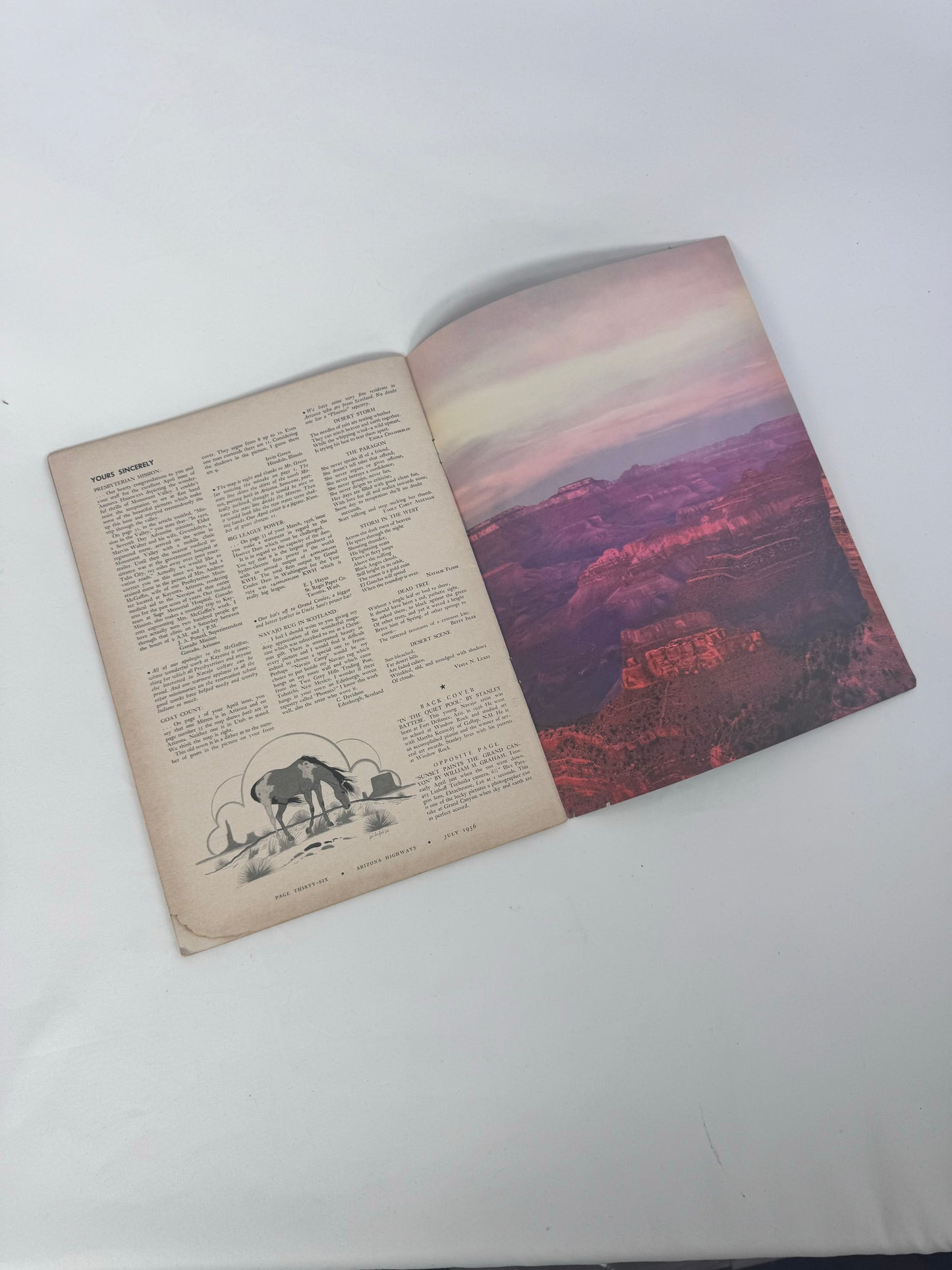 Vintage Ephemera - Arizona Highways Magazine - July 1956