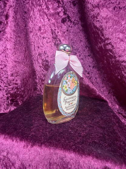 Vintage Glass Perfume Bottle – California Perfume Co. Anniversary Keepsake Floral Design