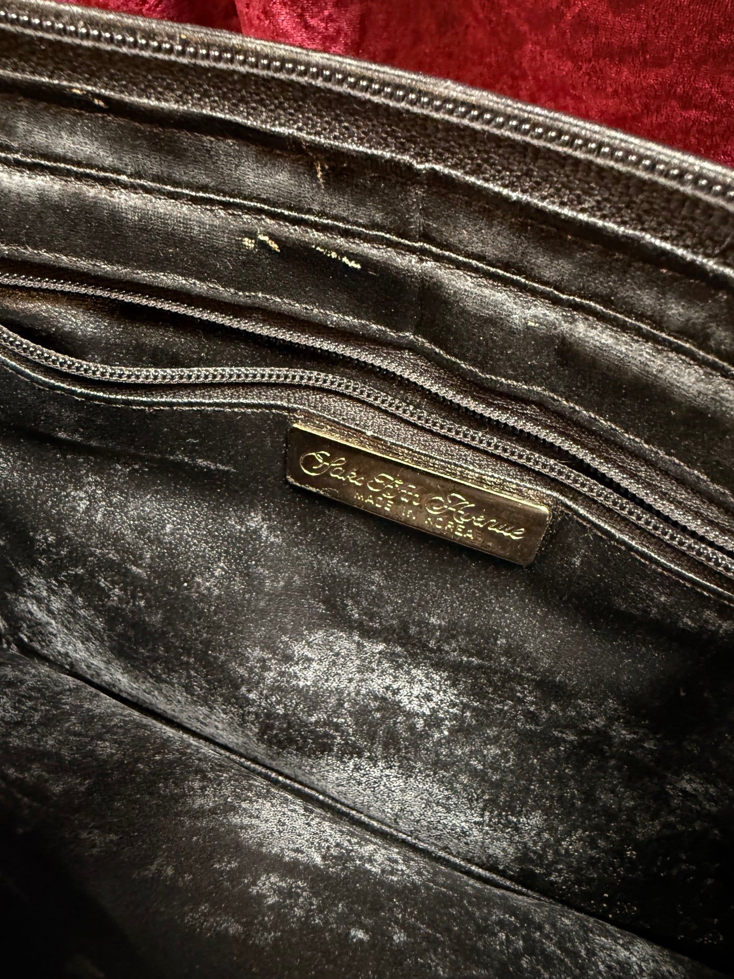 Vintage Accessories - Saks Fifth Avenue Black Clutch with Detachable Shoulder Strap