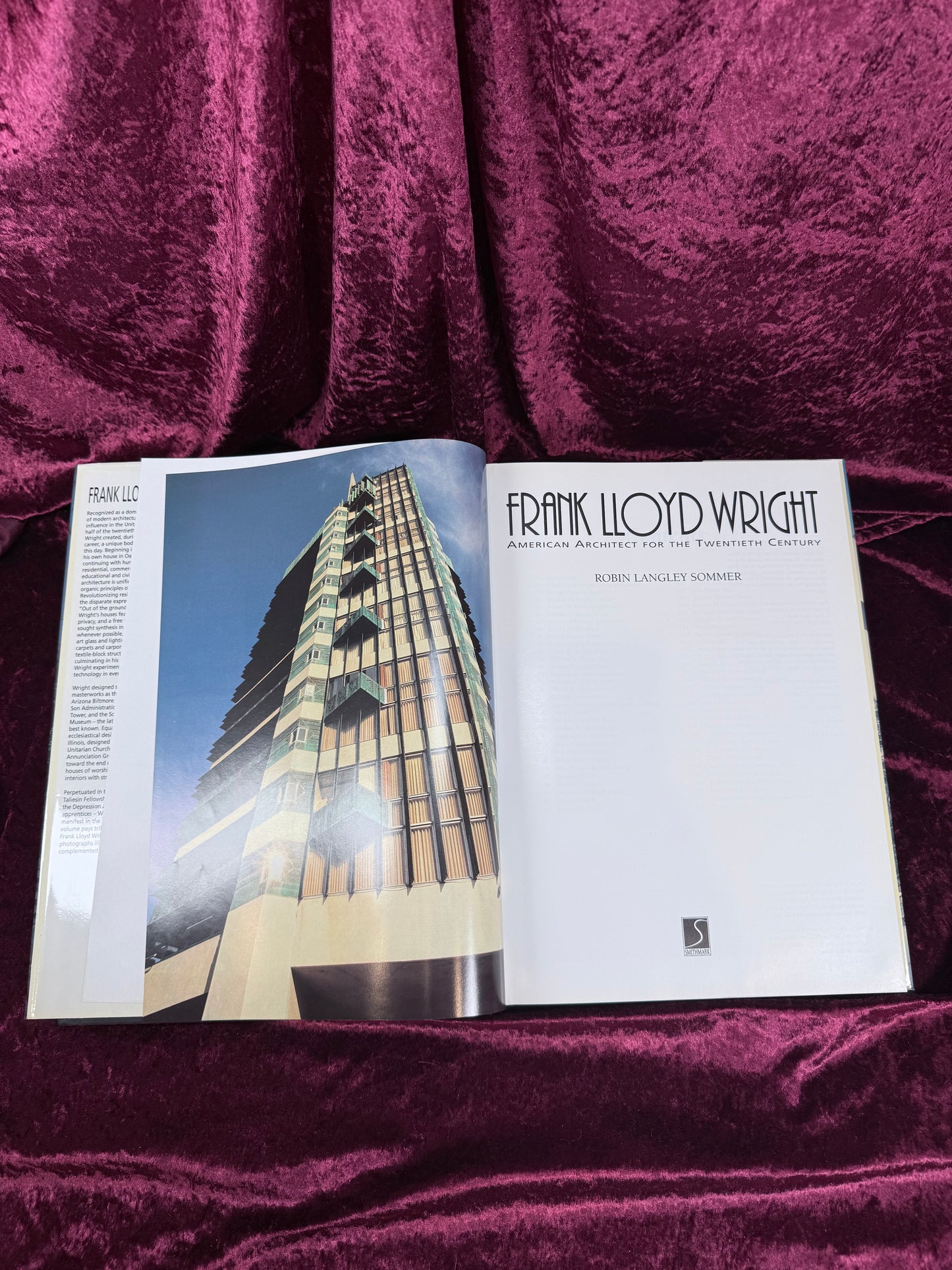 Vintage Hardcover Book – Frank Lloyd Wright American Architect for the Twentieth Century