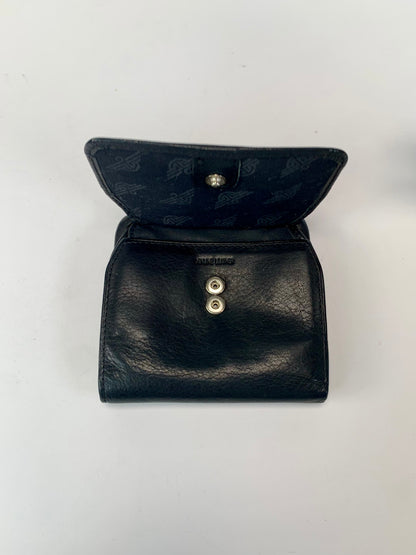 Vintage Wallet - Genuine Black Leather Trifold - Docker's