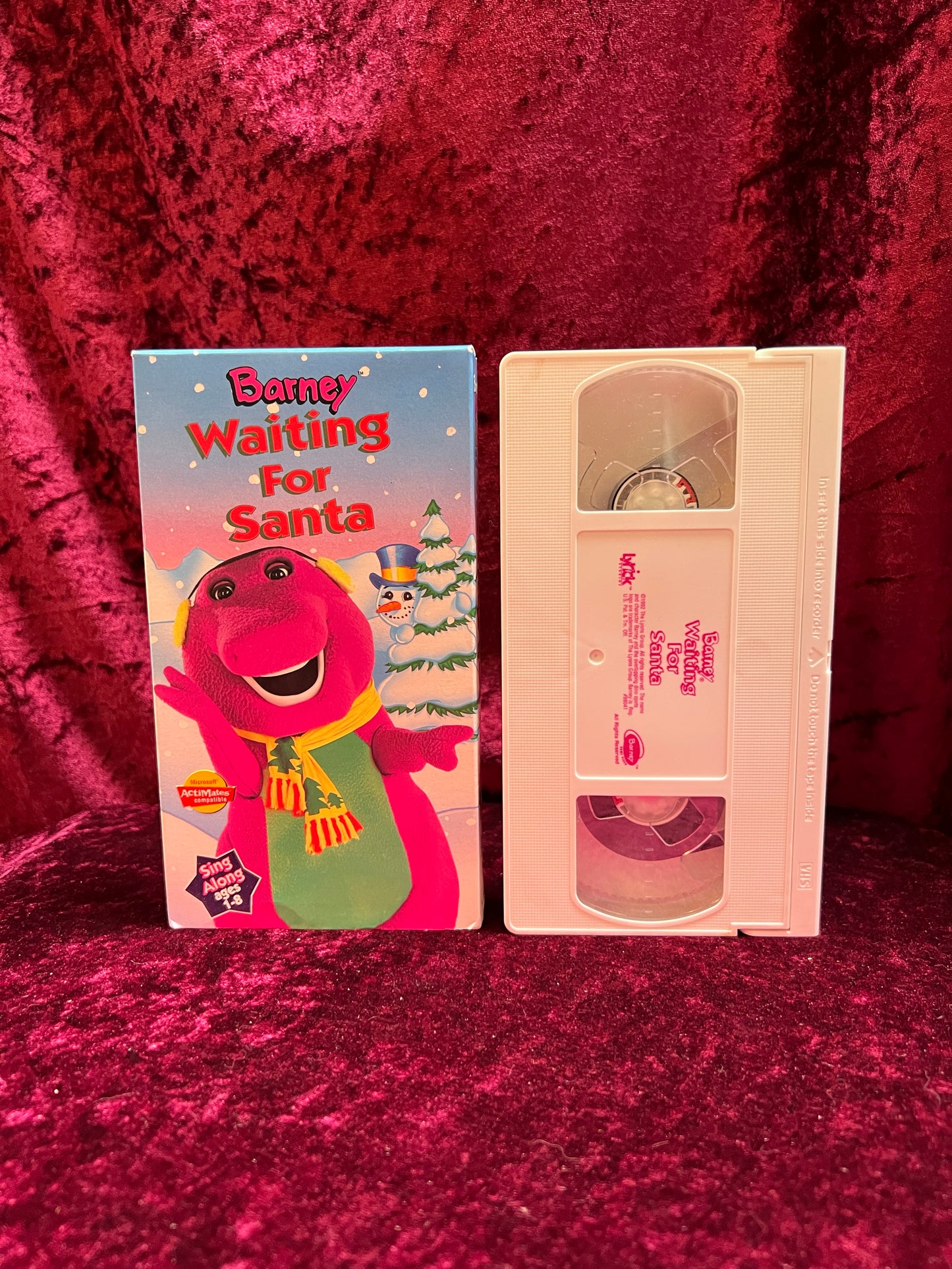 VHS - Barney Sing Along - Waiting For Santa - 1992