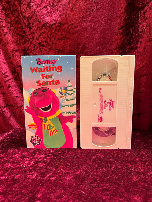 VHS - Barney Sing Along - Waiting For Santa - 1992