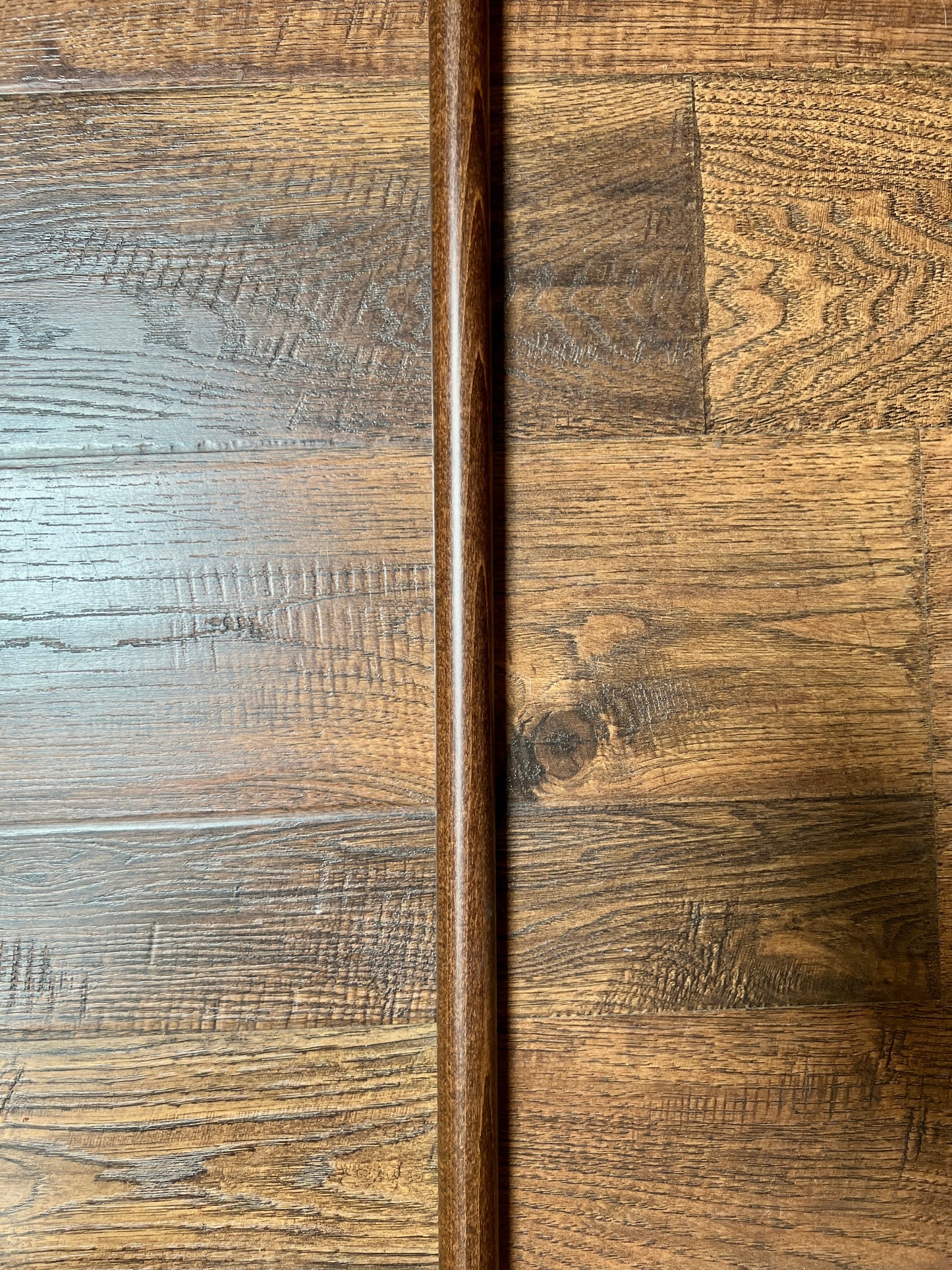 Vintage Wood Walking Cane – Hand Carved Snake Head Handle Antique Style