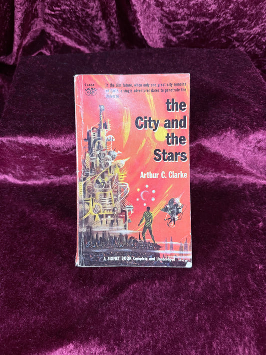 Vintage The City and the Stars by Arthur C. Clarke 1957 Signet Paperback First Printing