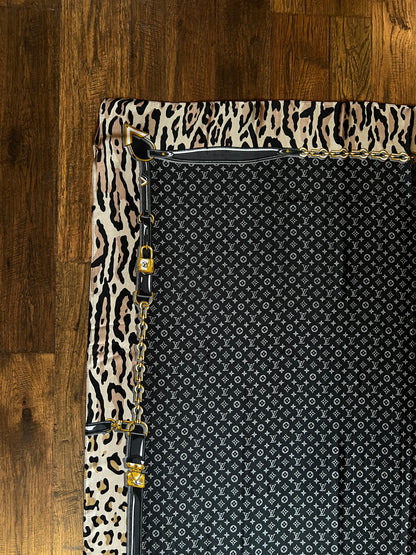 Vintage Louis Vuitton Long Soie Silk Scarf - Y2K Stephen Sprouse Cheetah Monogram Print