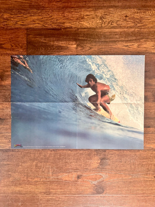 Vintage Dynamite Magazine Insert Poster - 1970s - Surfer