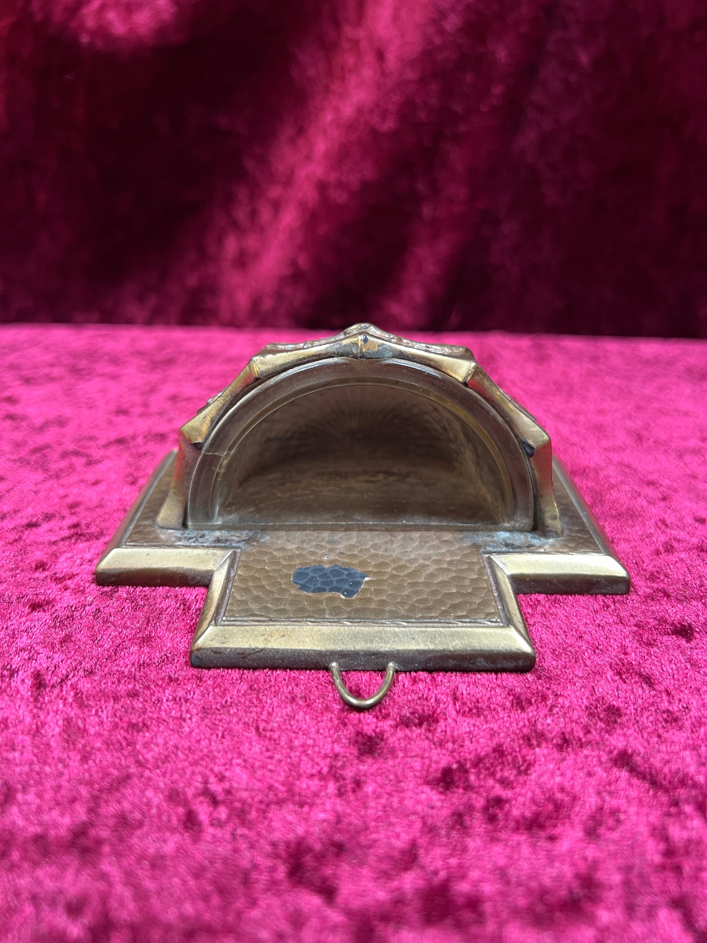 Vintage Religio - Metal Holy Water Font - Crown Of Thorns - West Germany