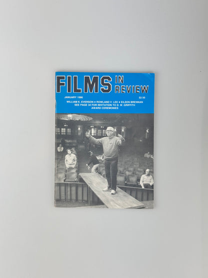 Films In Review Magazine - January 1986 - Rowland V. Lee, Eileen Brennan, William K. Everson